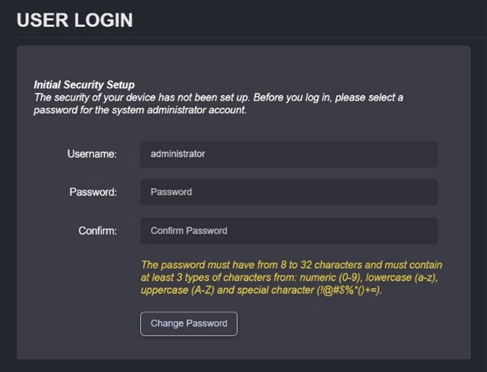 Login First Time