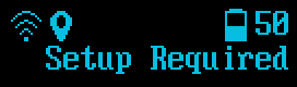 Setup Required display