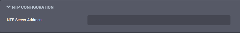 NTP Configuration