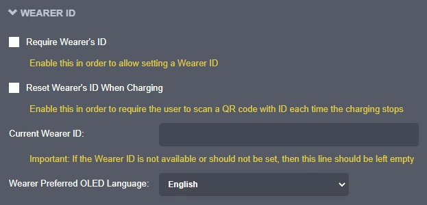 Wearer ID
