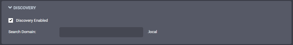 Configuration Discovery Settings